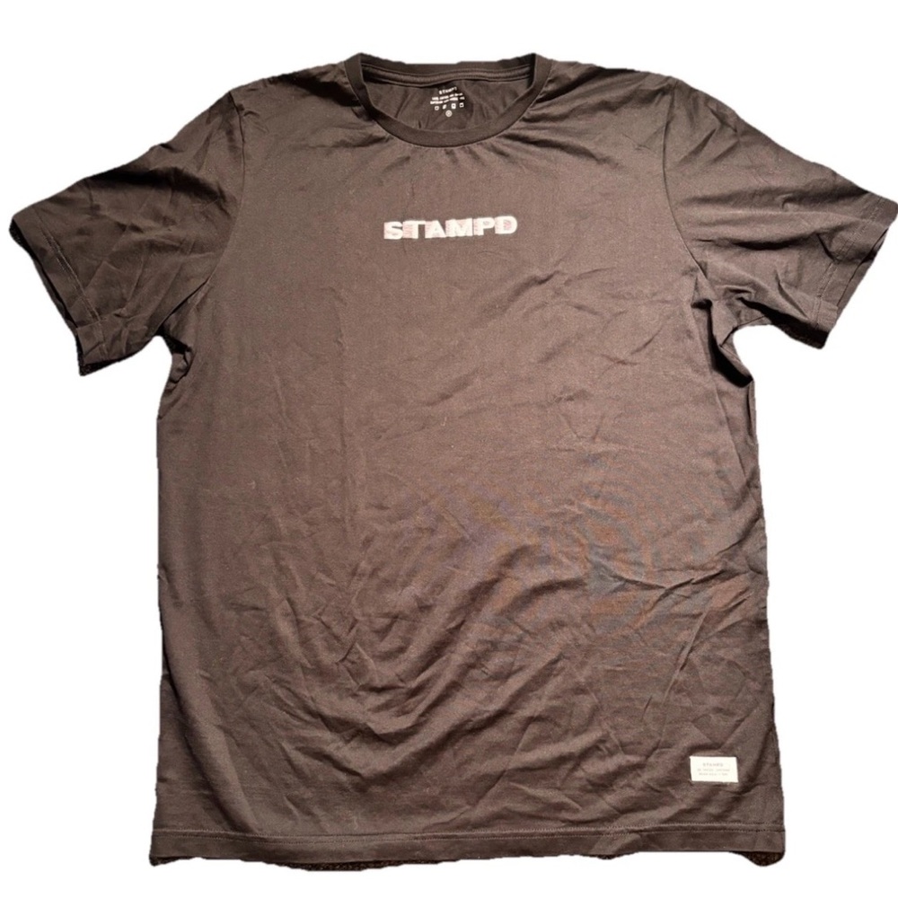 STAMPD Black Logo Graphic Short Sleeve Tee - M